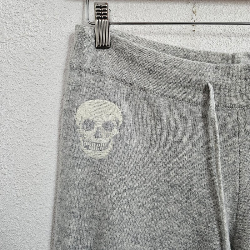 Skull Cashmere, Grey, Size: Medium