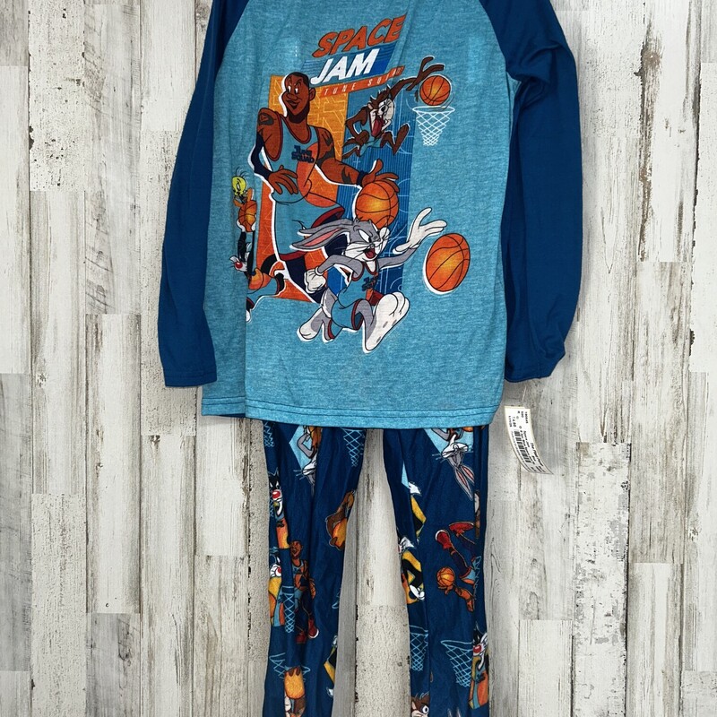 8 2pc Blue Space Jam Pjs