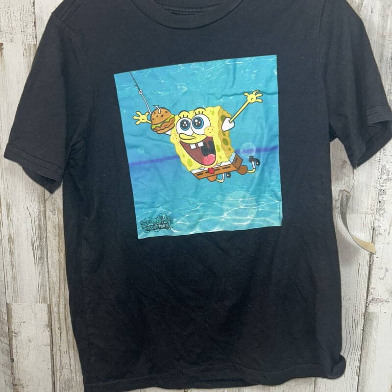 6/7 Black Spongebob Tee