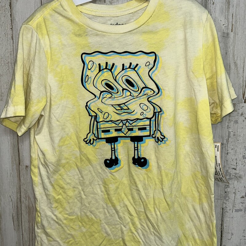 8 Yellow Dye Spongebob Te, Yellow, Size: Boy 5-8