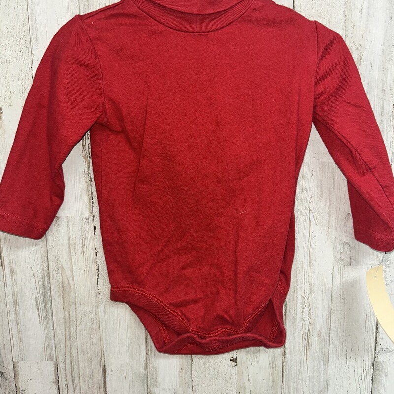 12M Red Turtleneck Onesie