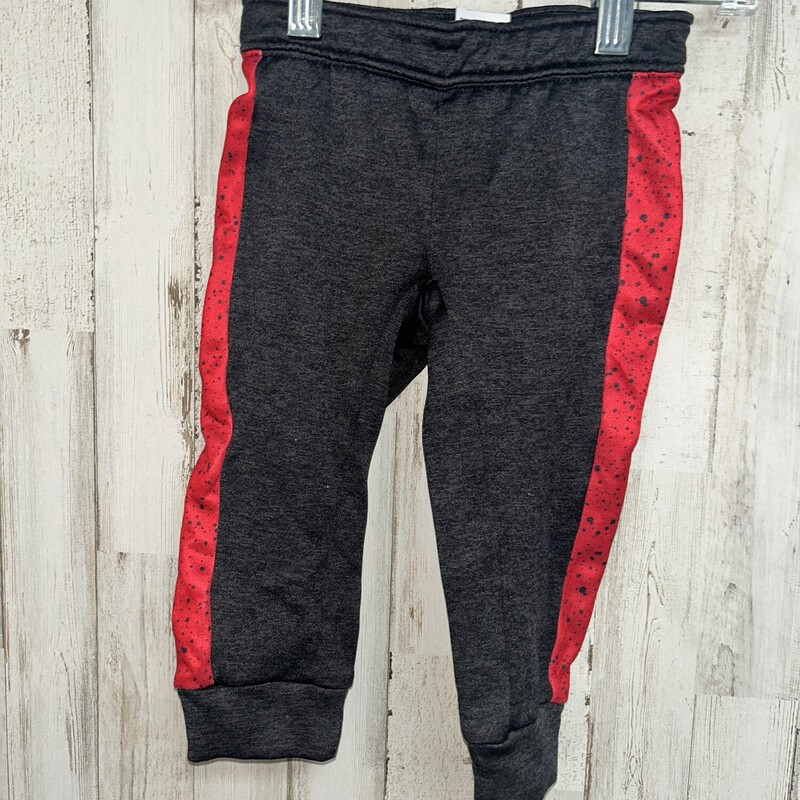 18M Grey/Red Joggers, Grey, Size: Boy 12-24m