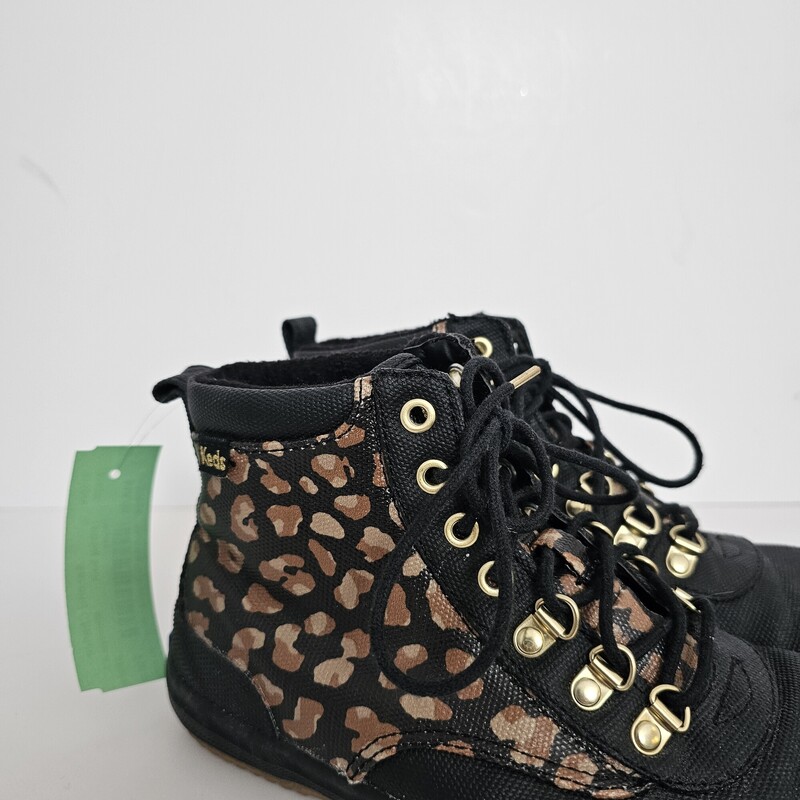 Keds, Blkleopa, Size: 6.5