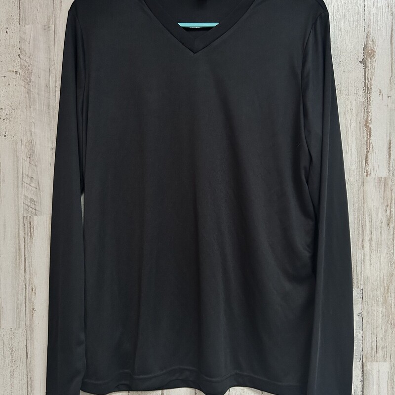 L Black Vneck Longsleeve