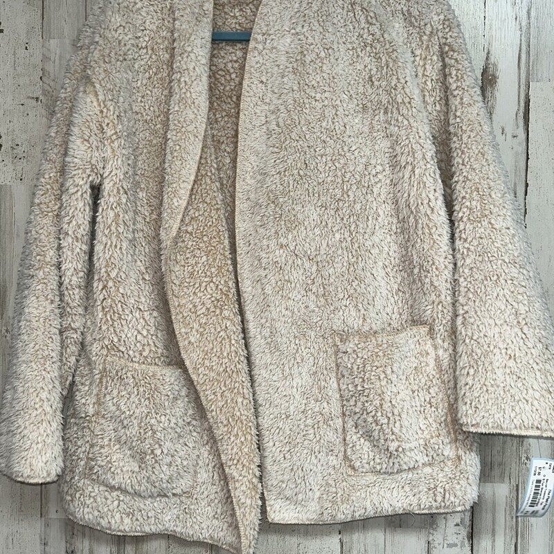 S Tan Sherpa Cardigan