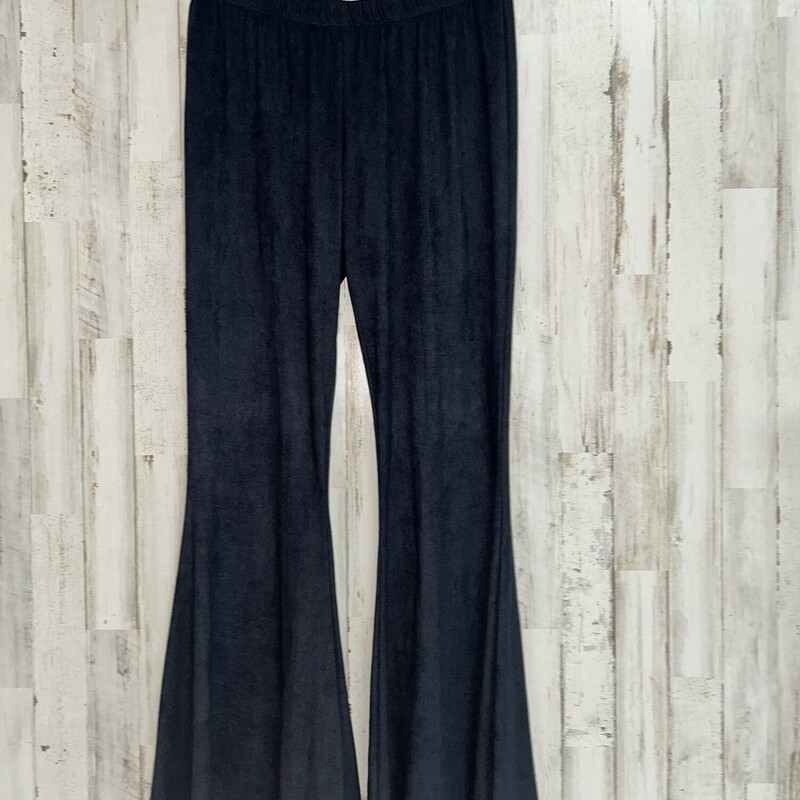 S Black Suede Flares