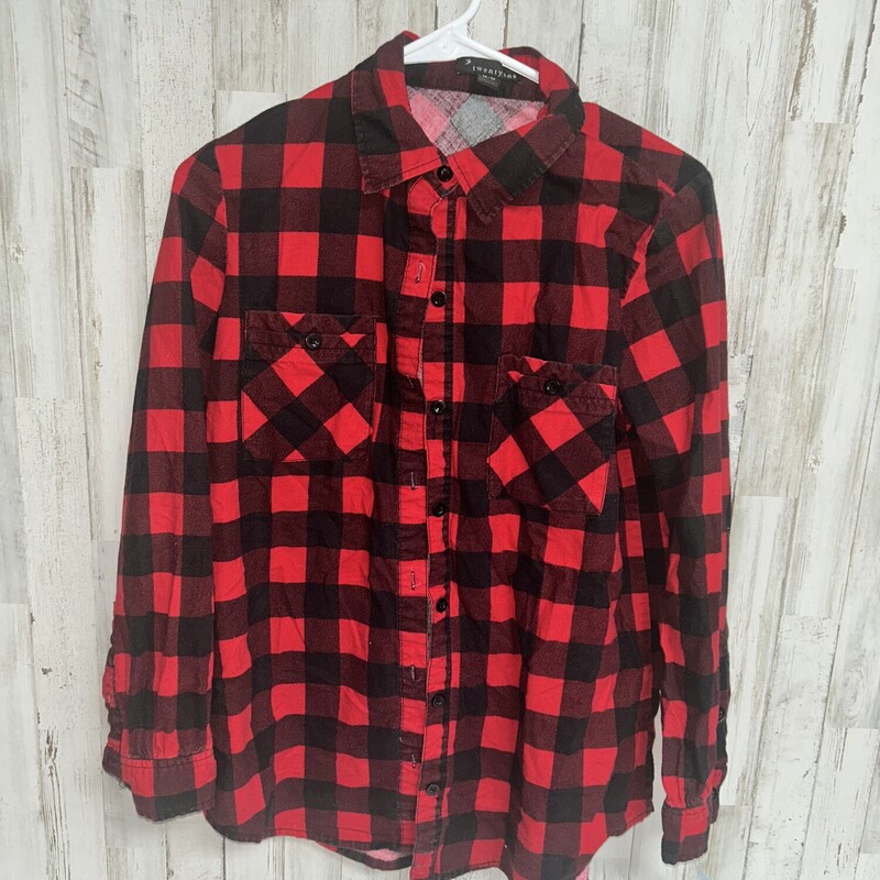 M Red Plaid Flannel