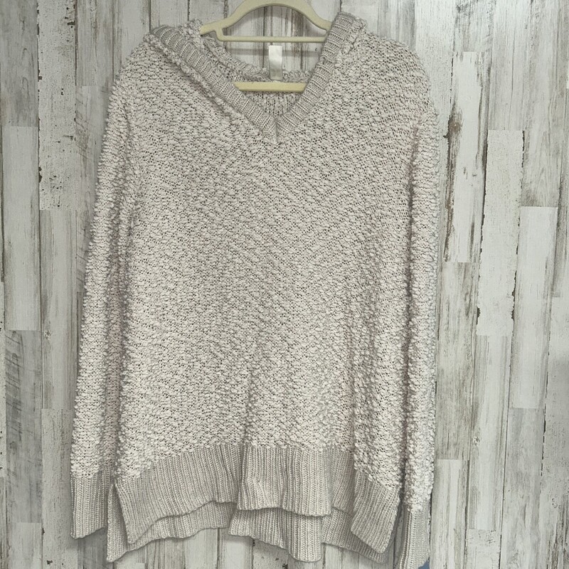 XL Beige Popcorn Pullover