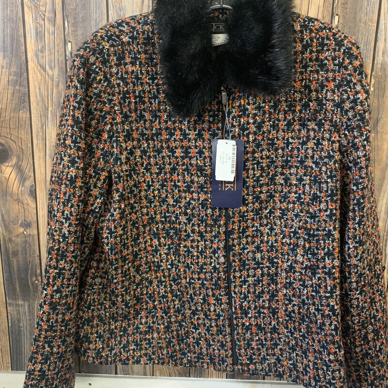 NWT Fur Collar Jacket, Size: 16