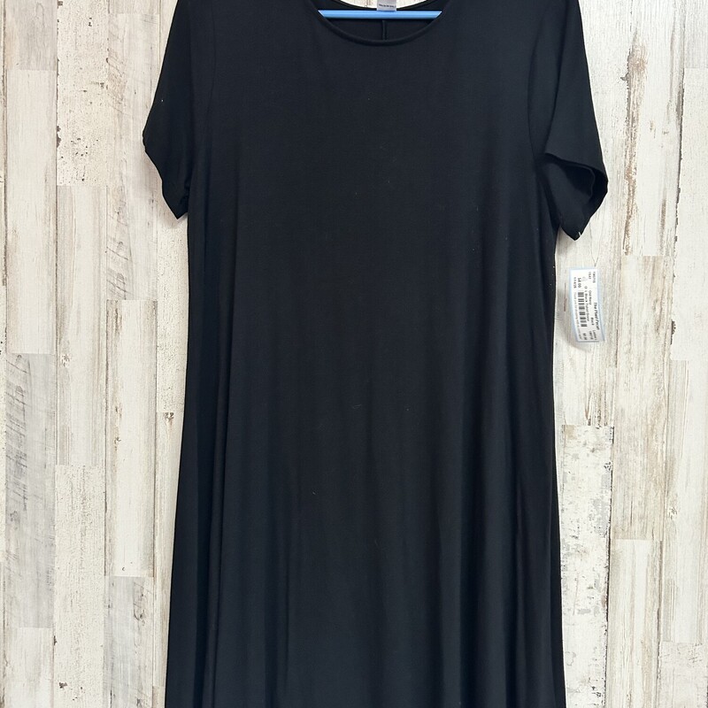 L Black Tshirt Dress