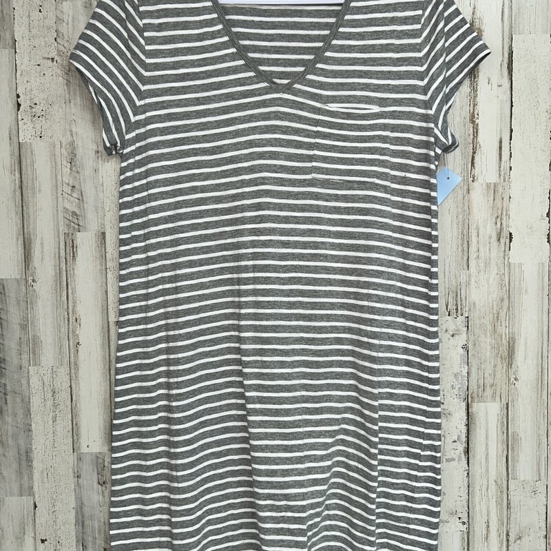 XL Grey Stripe Cotton Dre