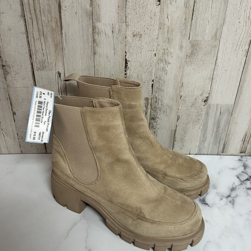 A8.5 Tan Heel Boots