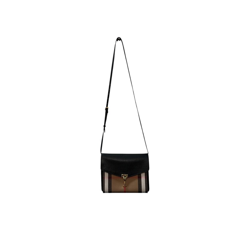 Burberry Macken Black Crossbody<br />
<br />
Style Code:CFPPAN1301<br />
<br />
Dimensions:9.5L x6H<br />
<br />
In very good condition. Some minor scratches on hardware.<br />
<br />
Does not come with original dust bag or box.