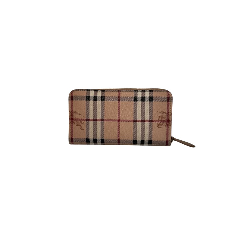 Burberry Haymarket Zip Wallet

Dimensions: 7.5 in L x 4in H

In very good condition. Light wear to the wallet.

Does not come with original dust bag or box.