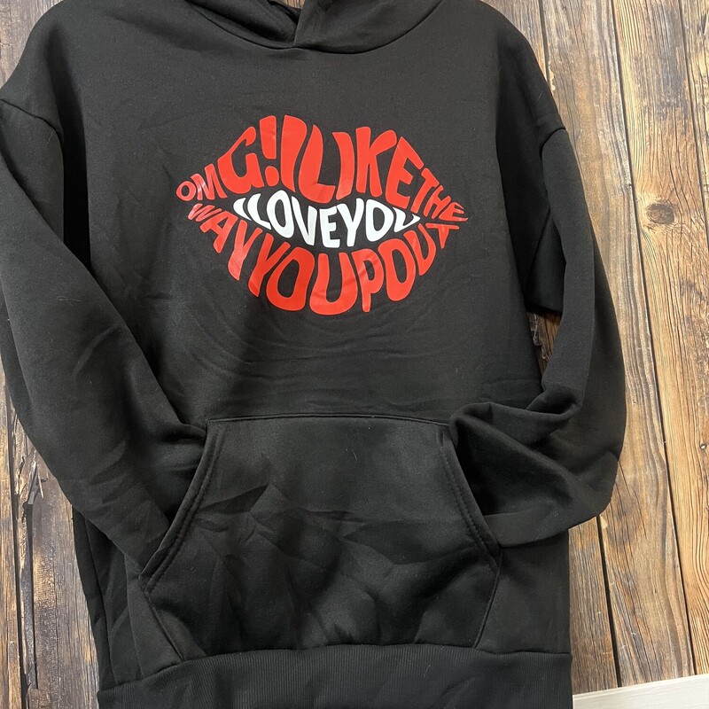 Black Love You Hoodie, Size: Small