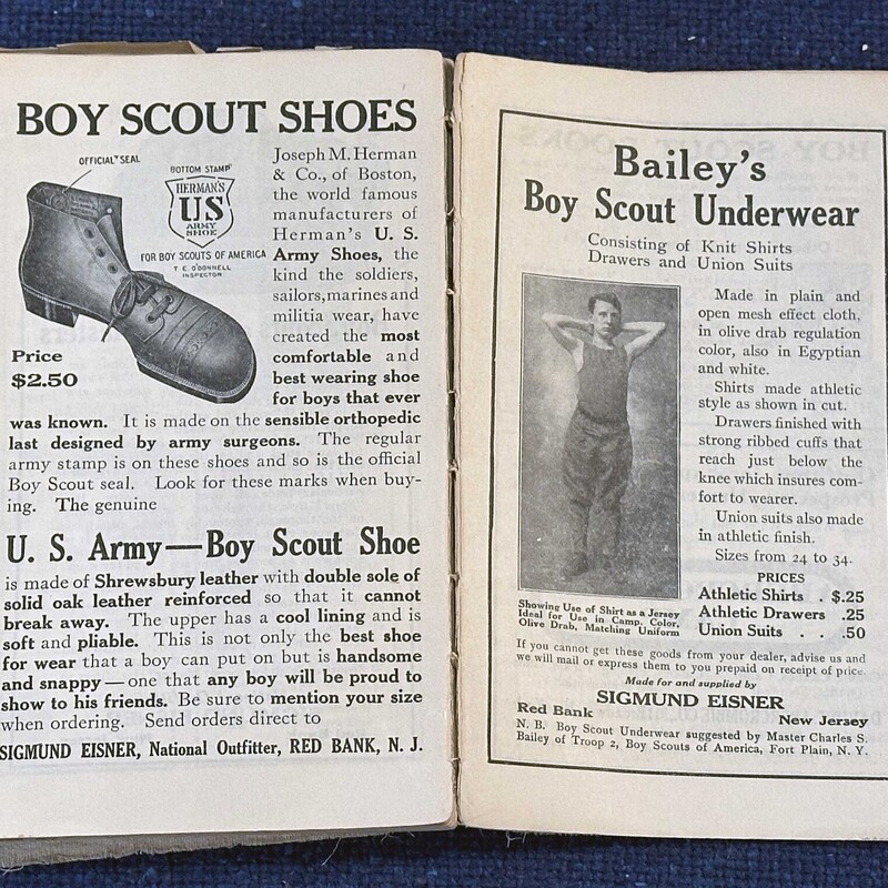 1911 Boy Scouts Handbook<br />
Relive your youth with this authentic antique book!