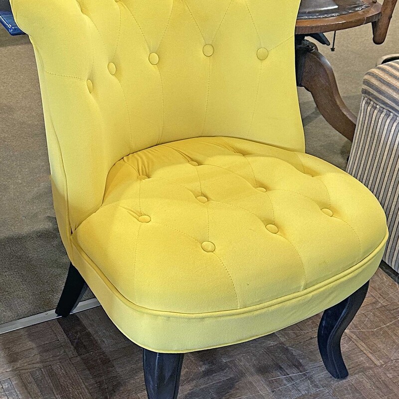 Gold Slipper Chair