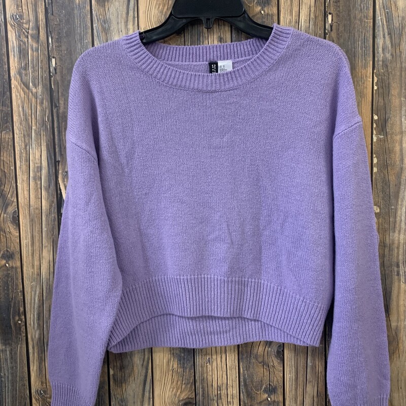 Purple Crop Sweater