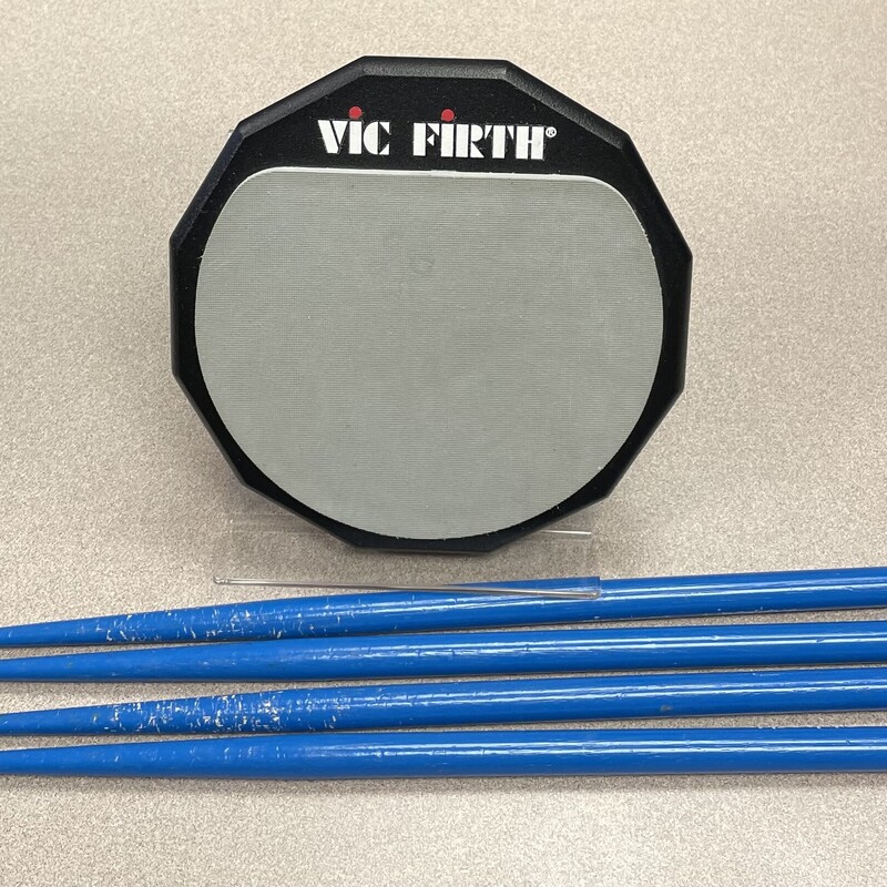 Vic Firth Practice Pad, Grey, Size: 6 Inch
Includes four drum sticks.