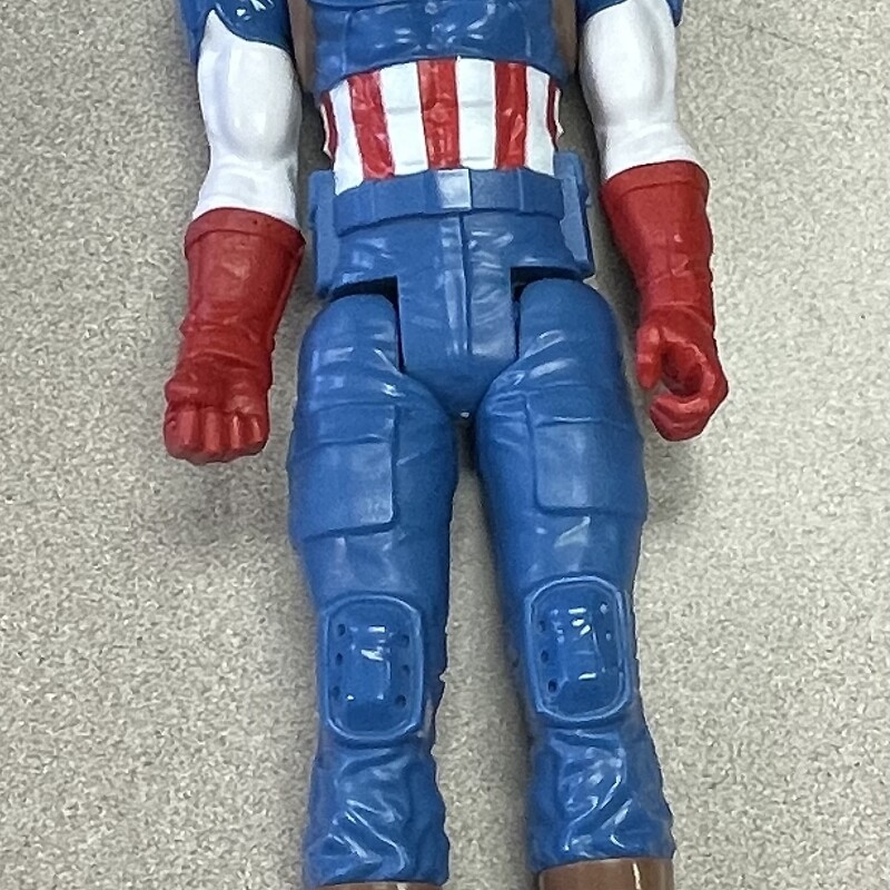 Captain America Action Figure, Blue, Size: 11 Inch
Pre-owned