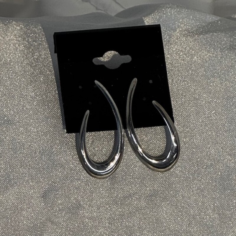 925 Oval Swoop Hoop Earrings
Silver Size: 1L