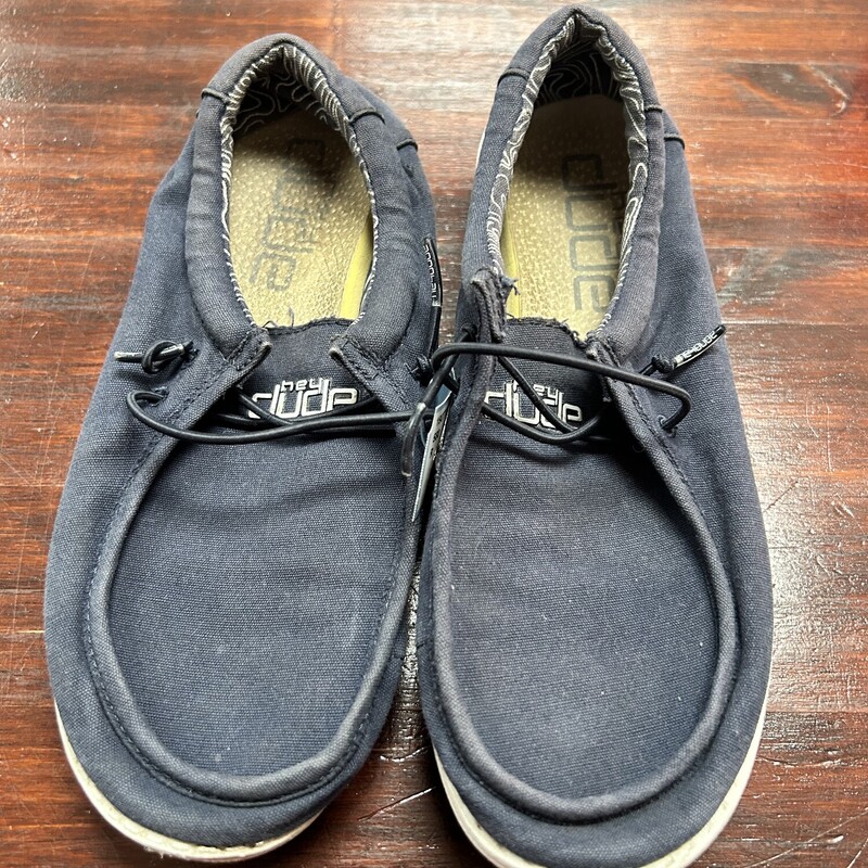 Y4 Navy Slip On Shoes