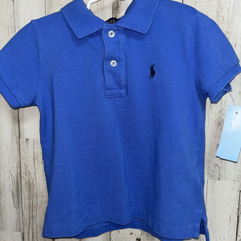 3T Blue Logo Polo, Blue, Size: Boy 2T-4T