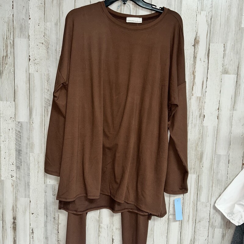 L 2pc Soft Brown Set