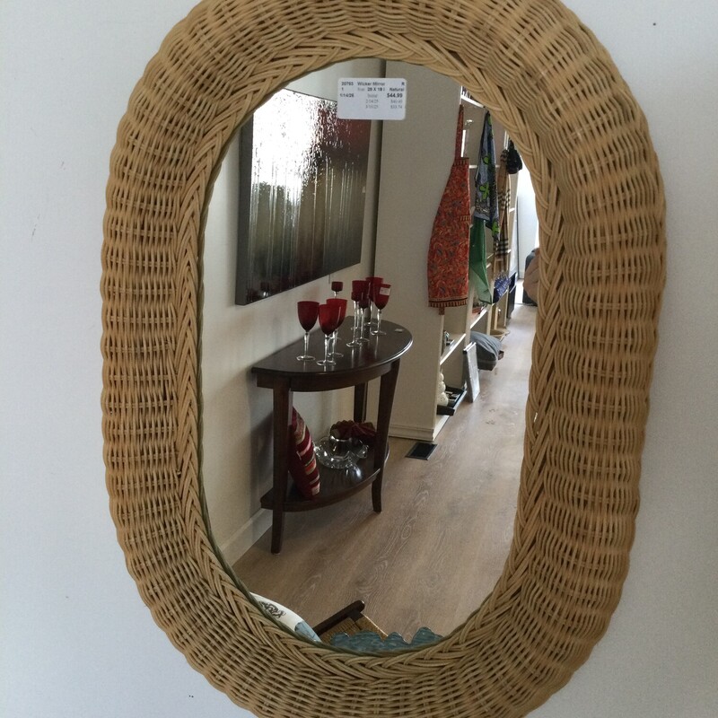 Wicker Mirror