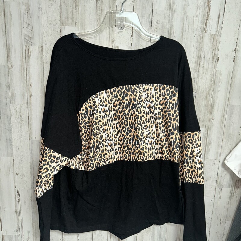 XL Black Cheetah Colorblo, Black, Size: Ladies XL