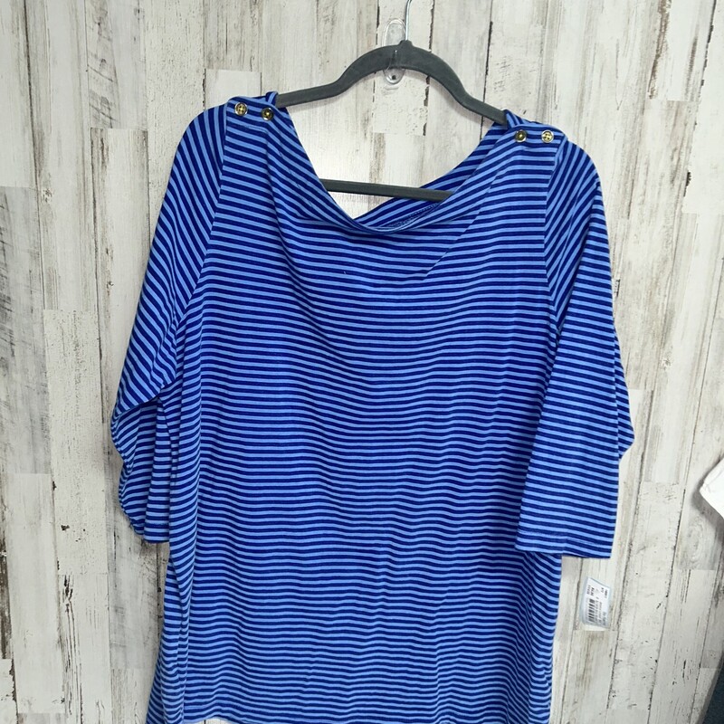 Sz18/20 Blue Striped Top