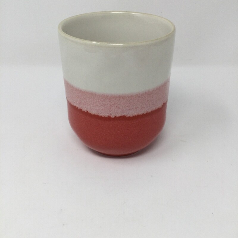 Indigo Tumbler,
Cream/Coral/Pink,
Size: 4 X 3.5 In