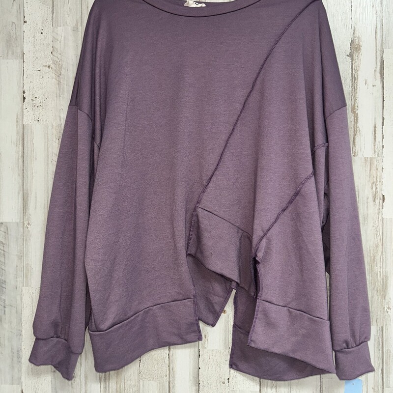 M Purple Cut Out Top, Purple, Size: Ladies M