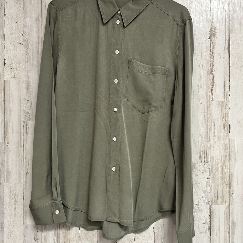 M Green Button Up, Green, Size: Ladies M