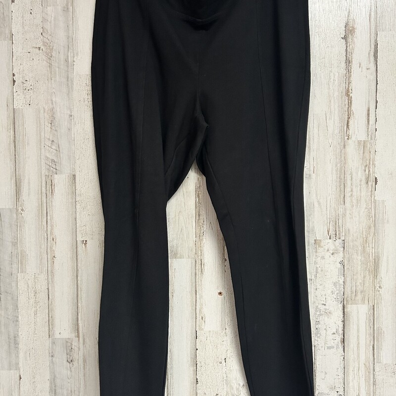 L Black Pull On Pants