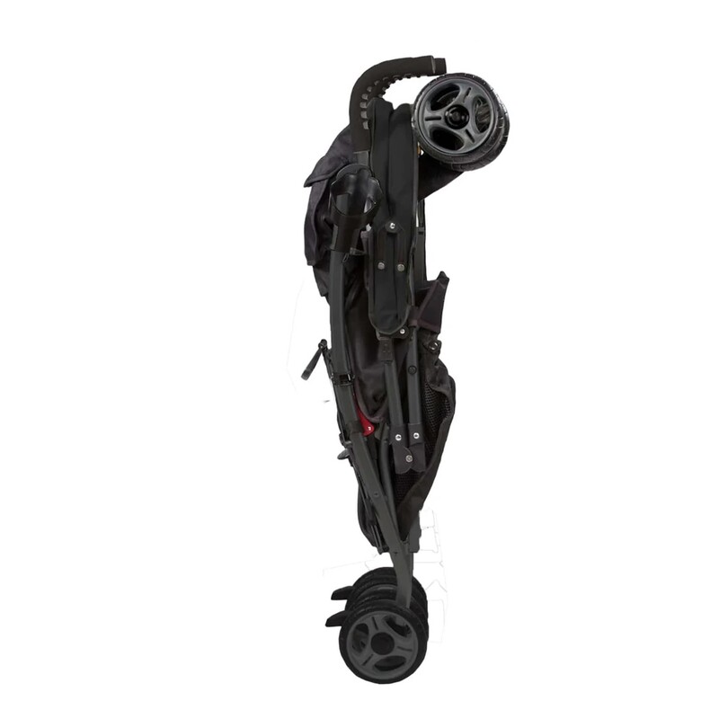 3D Lite Convenience Stroller, Jet Black, Size: Max 50lbs<br />
<br />
3D Lite Convenience Stroller, Jet Black<br />
Durable, stylish frame weighs just 12 pounds<br />
Large seat area with 5-point safety harness and multi-position recline, includes full back recline ideal for napping or diaper changes on-the-go<br />
Anti-Shock front wheels and lockable rear wheels. Maximum height of child: 43 inches(109 cm)<br />
Adjustable and removable canopy with flip out sun visor, extra large storage basket that is easy to access, rear storage pocket and parent cup holder<br />
Easy compact fold with carry strap