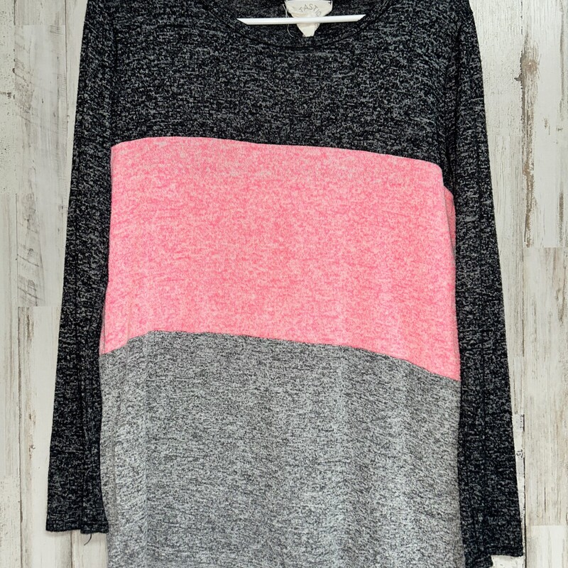 M Colorblock Knit Top, Black, Size: Ladies M