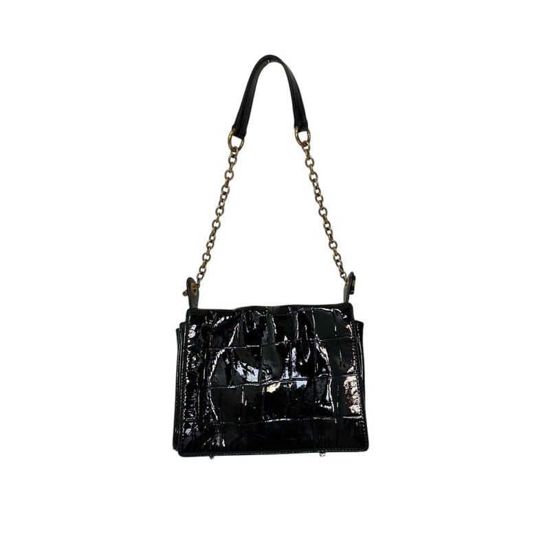 Yves Saint Laurent Croc Embossed Patent Chain bag

Date Code: 186877.002404

Dimensions:6 in H x 9in W

In very good condition. Some interior marks

Does not come with orignal dust bag or box.