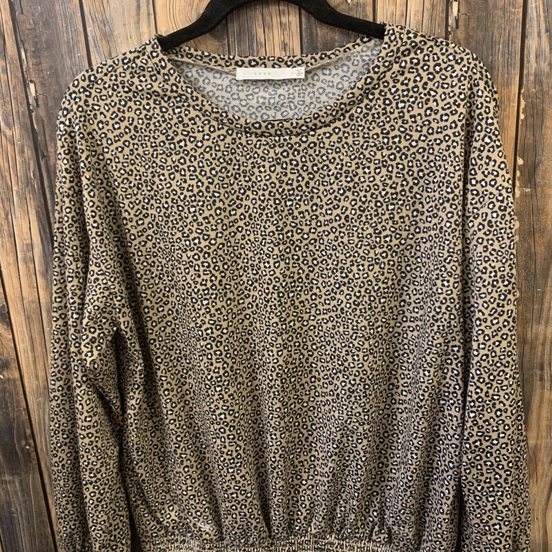 Lush Animal Print Shirt, Size: L