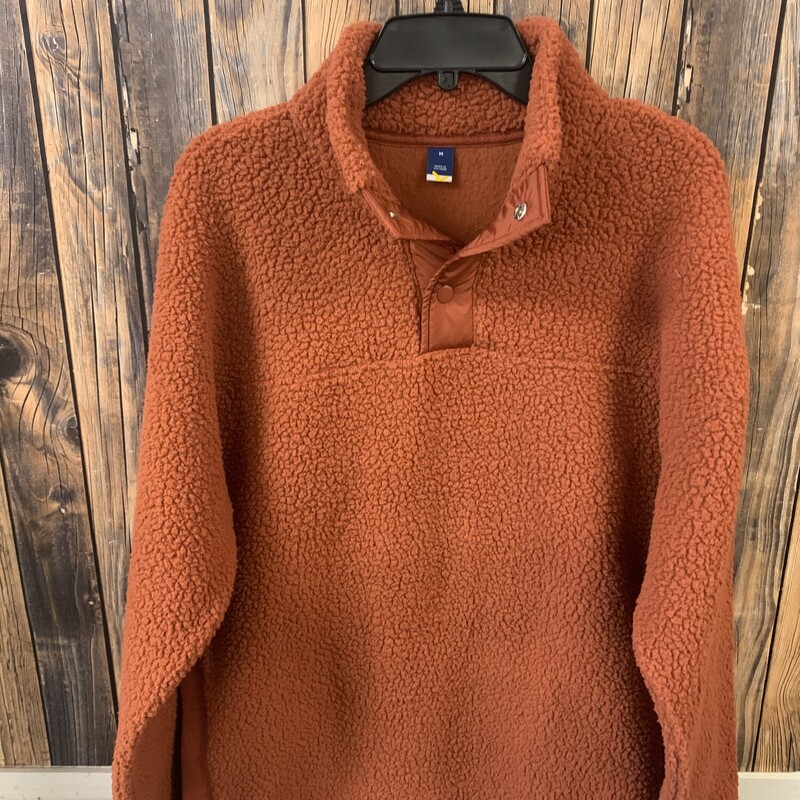 Orange Fleece Pullover