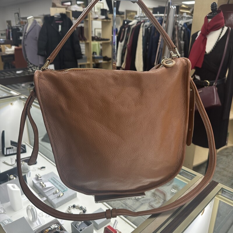 SeeByChloe Satchel, Caramel Brown. Includes Coin Purse.