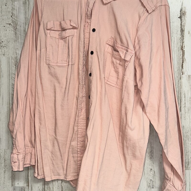 XL Pink Button Up, Pink, Size: Ladies XL