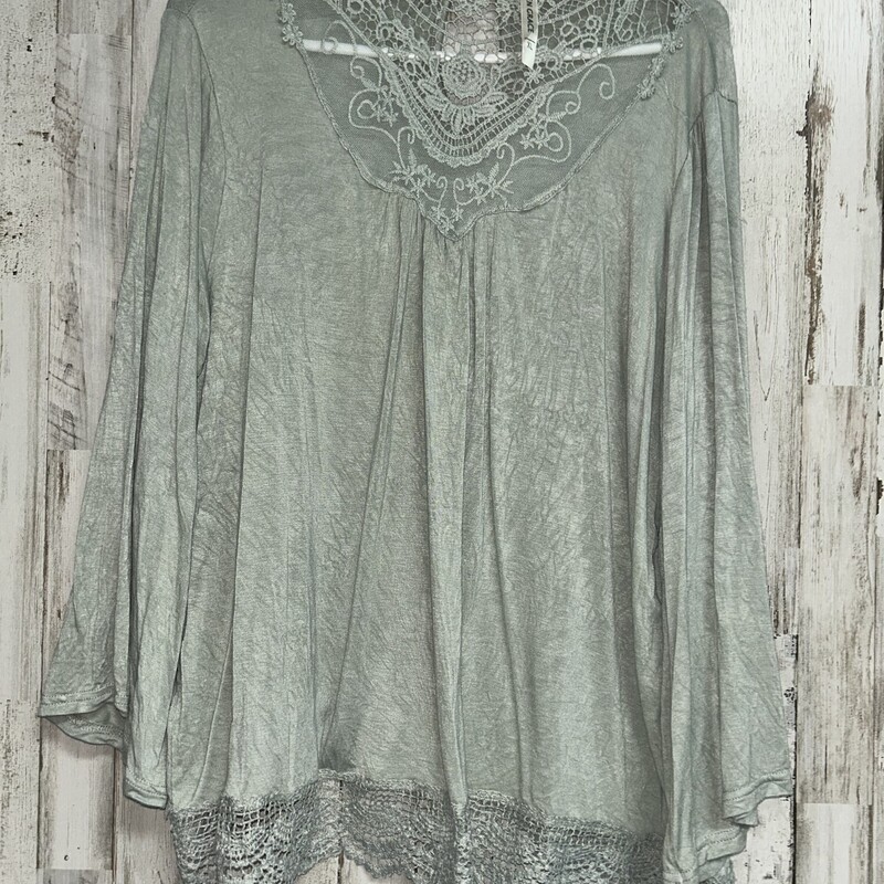 XL Sage Lace Top