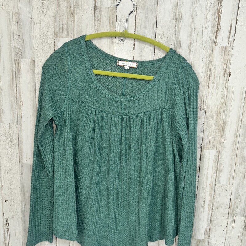 S Green Waffle Knit Longs