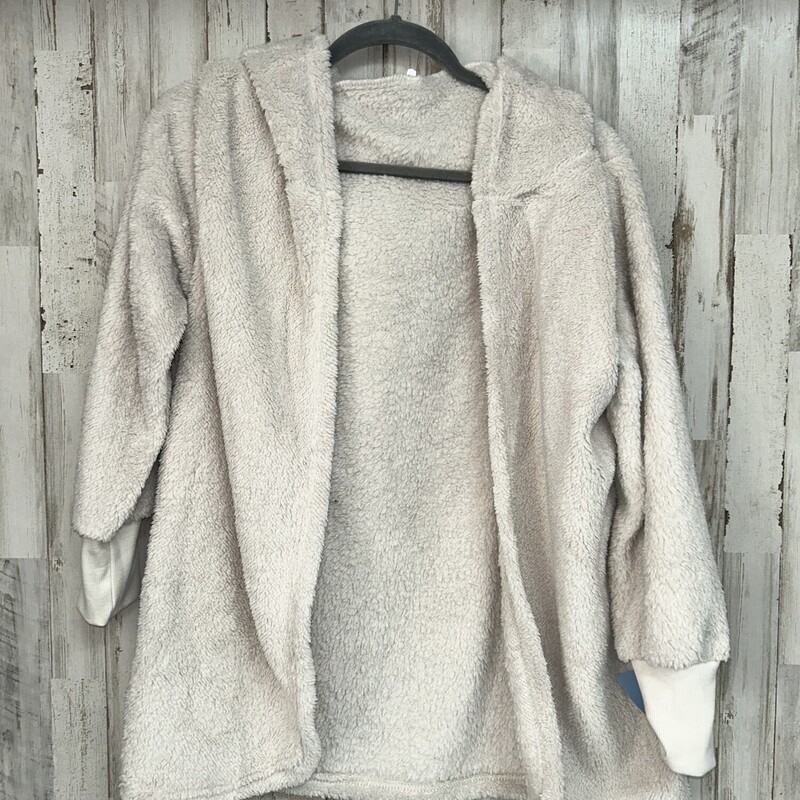 S Beige Fuzzy Cardigan, Beige, Size: Ladies S