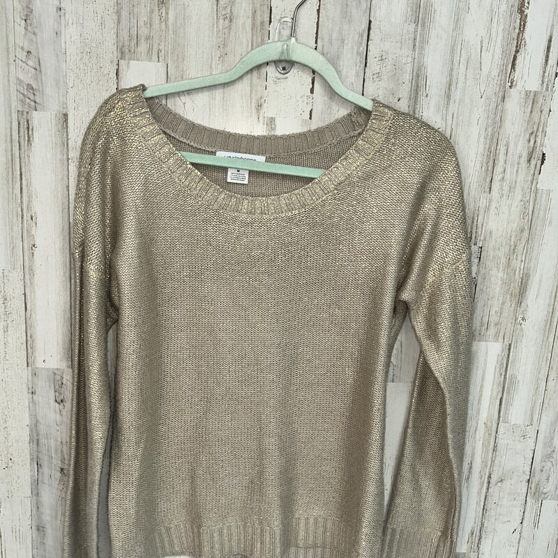 M Tan Glitter Sweater, Tan, Size: Ladies M