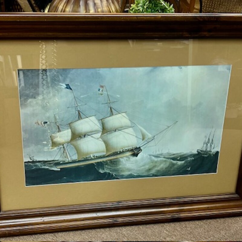 First Class Ship Roscoe
Brown, Tan, White, Blue
Size: 42x30H