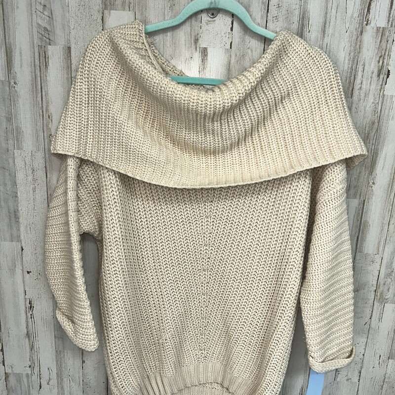 S Beige Cowl Sweater, Beige, Size: Ladies S