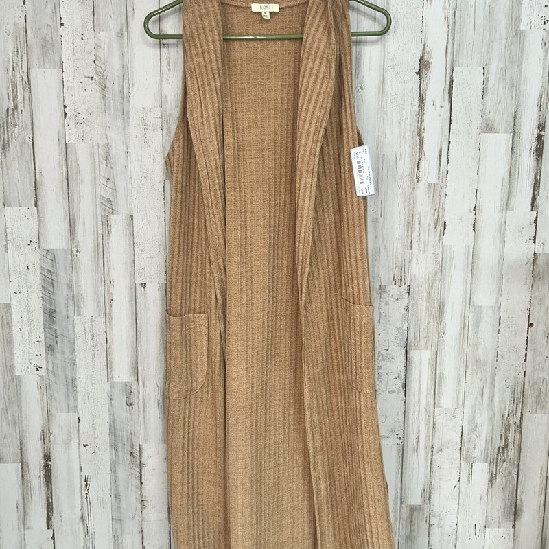 M Tan Knit Vest