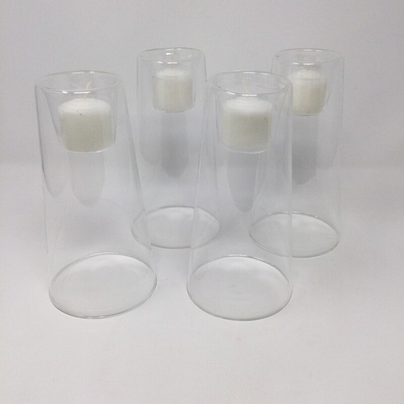 Glass Candle Holders